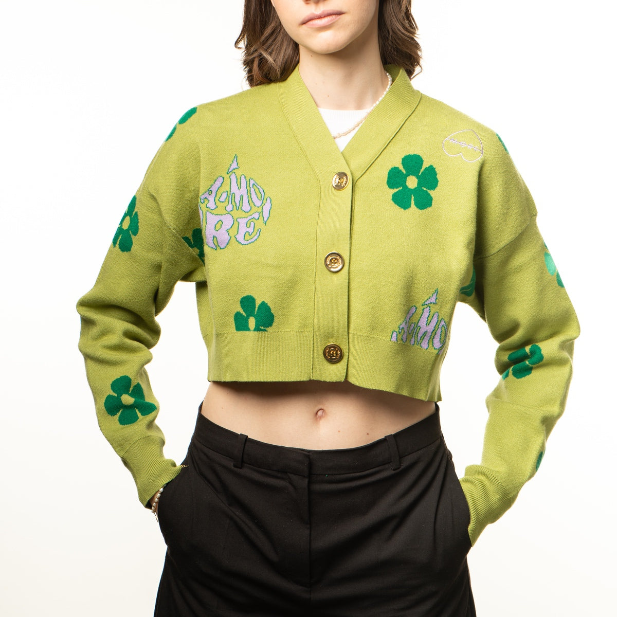 Lazy oaf happy hot sale flower cardigan